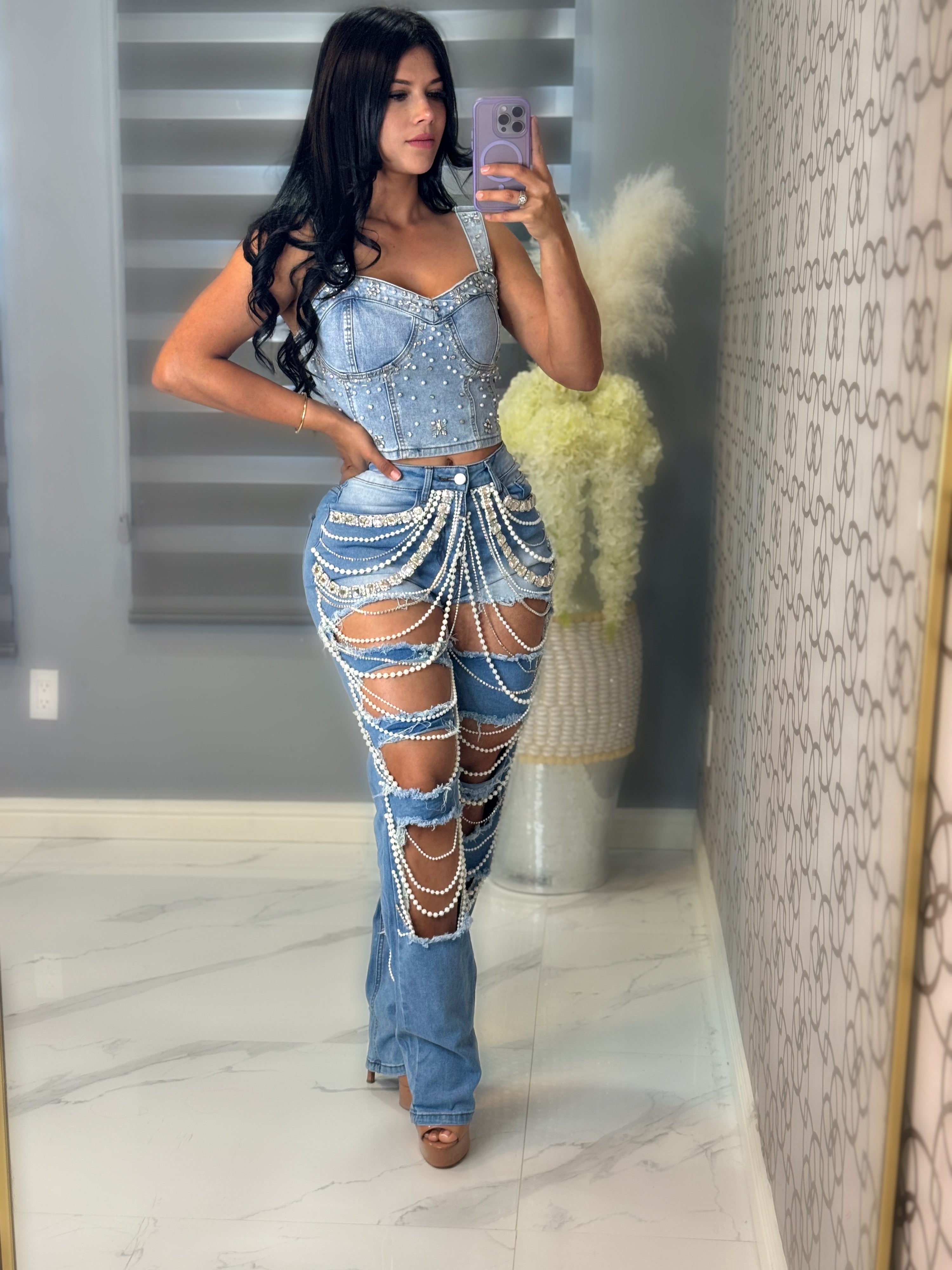 Diamante jeans