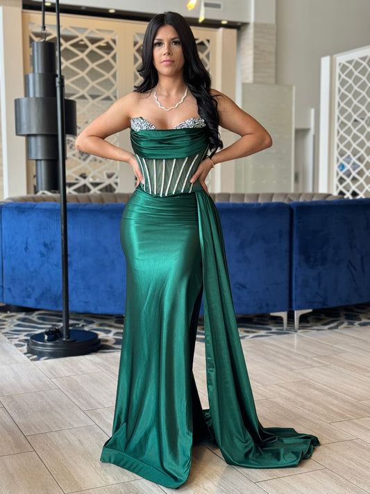 Esmeralda corset maxi