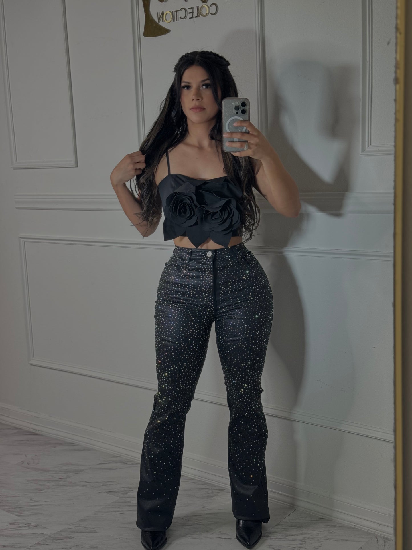 Diamante  jeans strech
