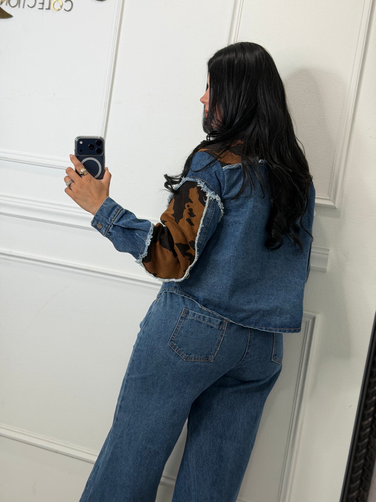 Denim set cow no incluye el cinto
