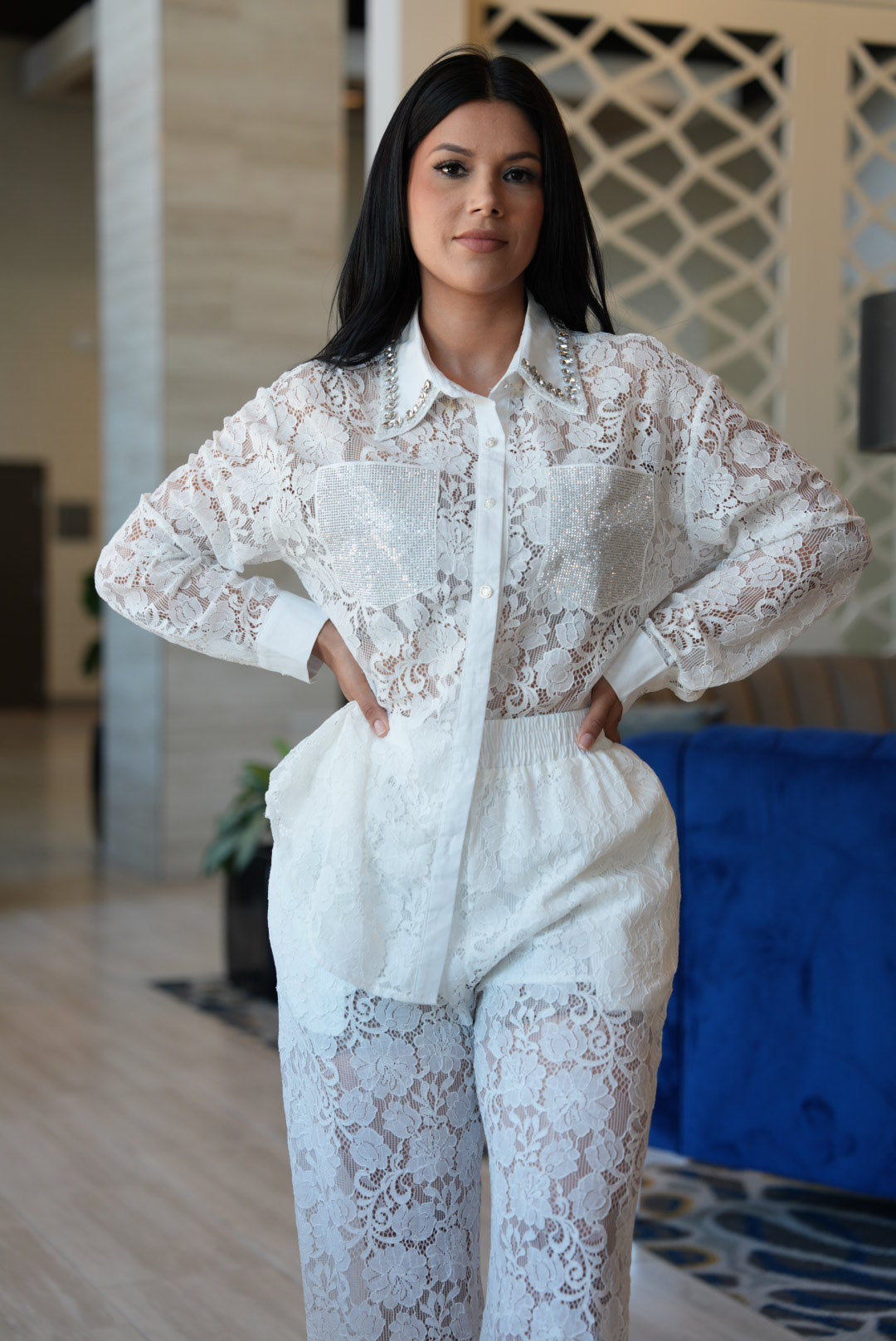 White  lace set
