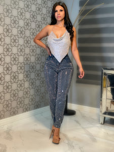 Jeans silver