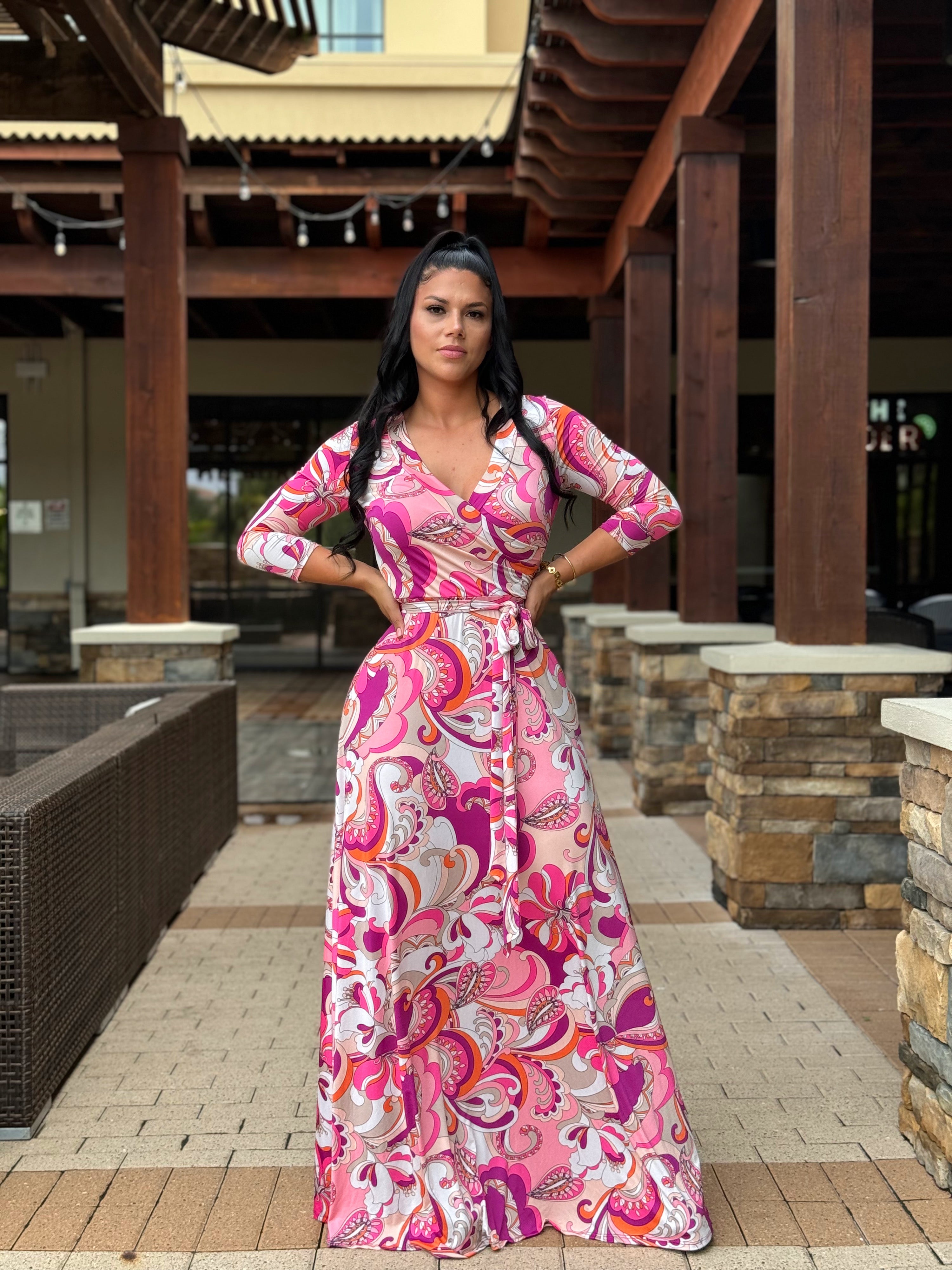 Rosas maxi dress