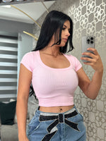 Top  rosa pastel