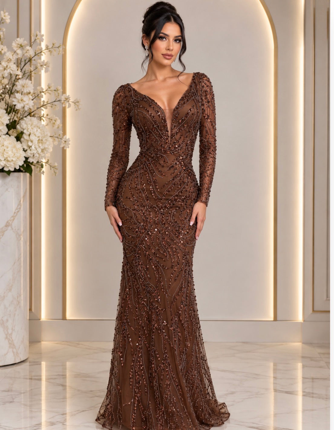 Brown dress