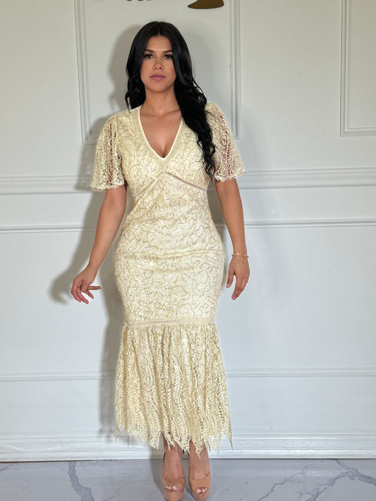Gold dress