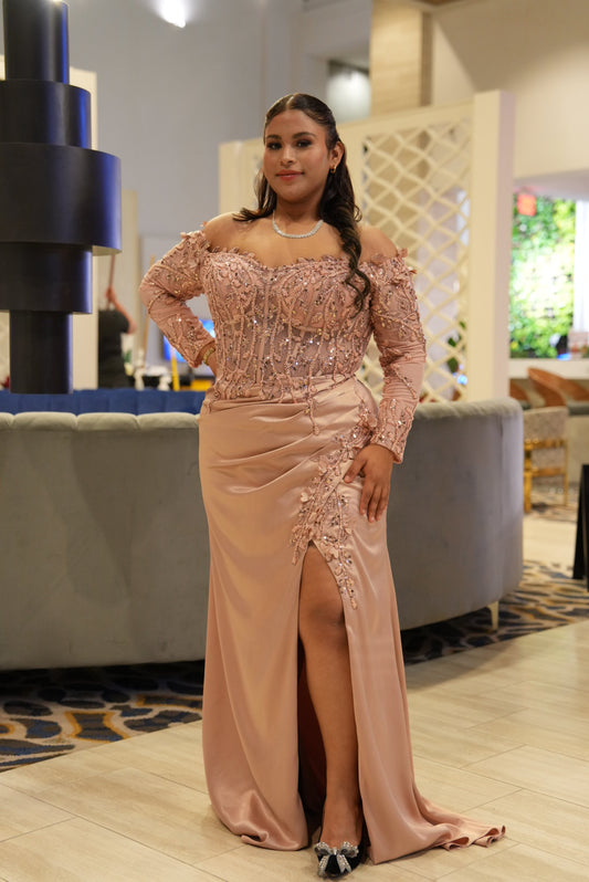 Norma Maxi rose gold manga