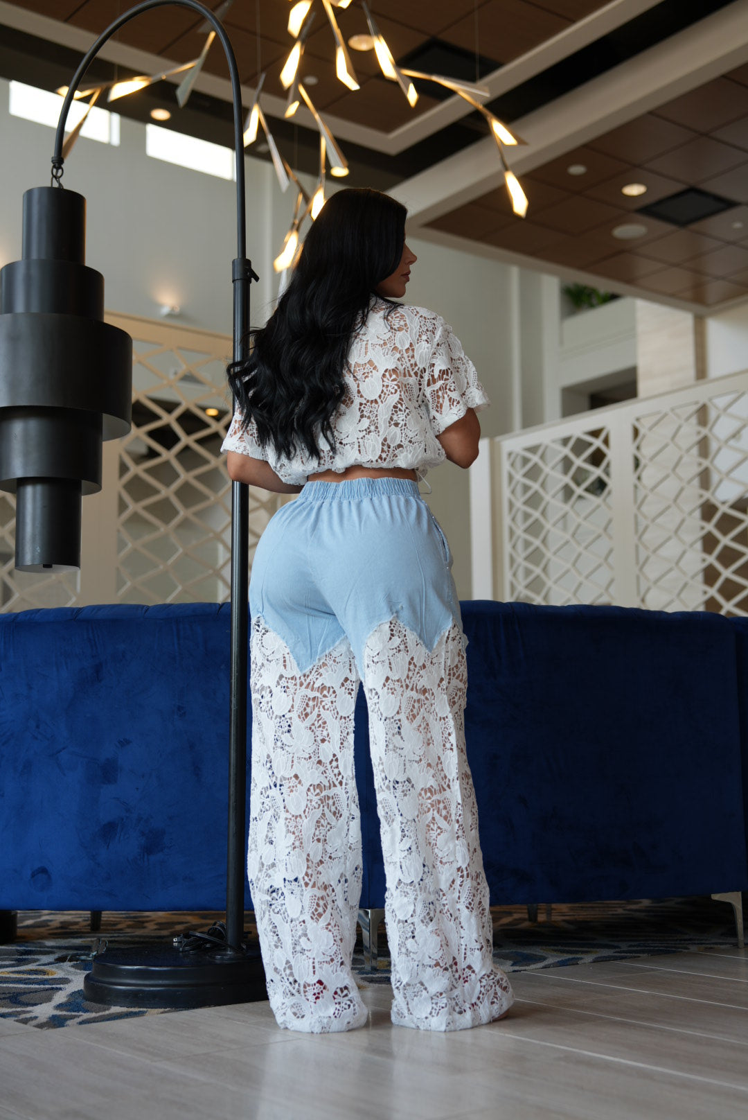 Denim cristal set
