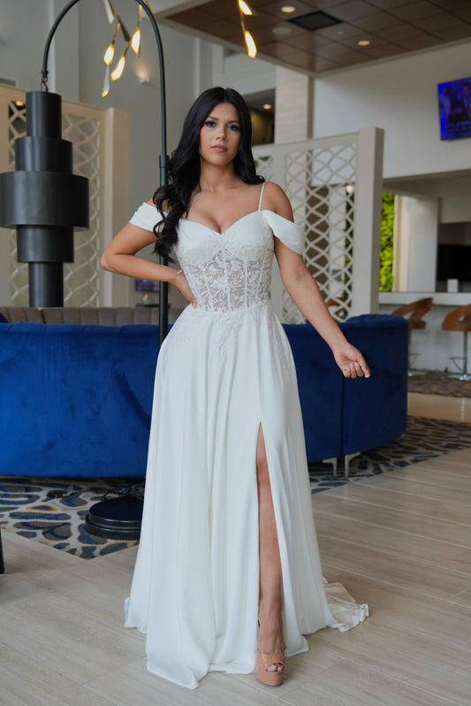 Luciana maxi white