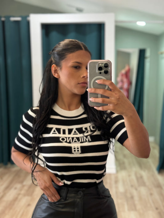 Paulina top black