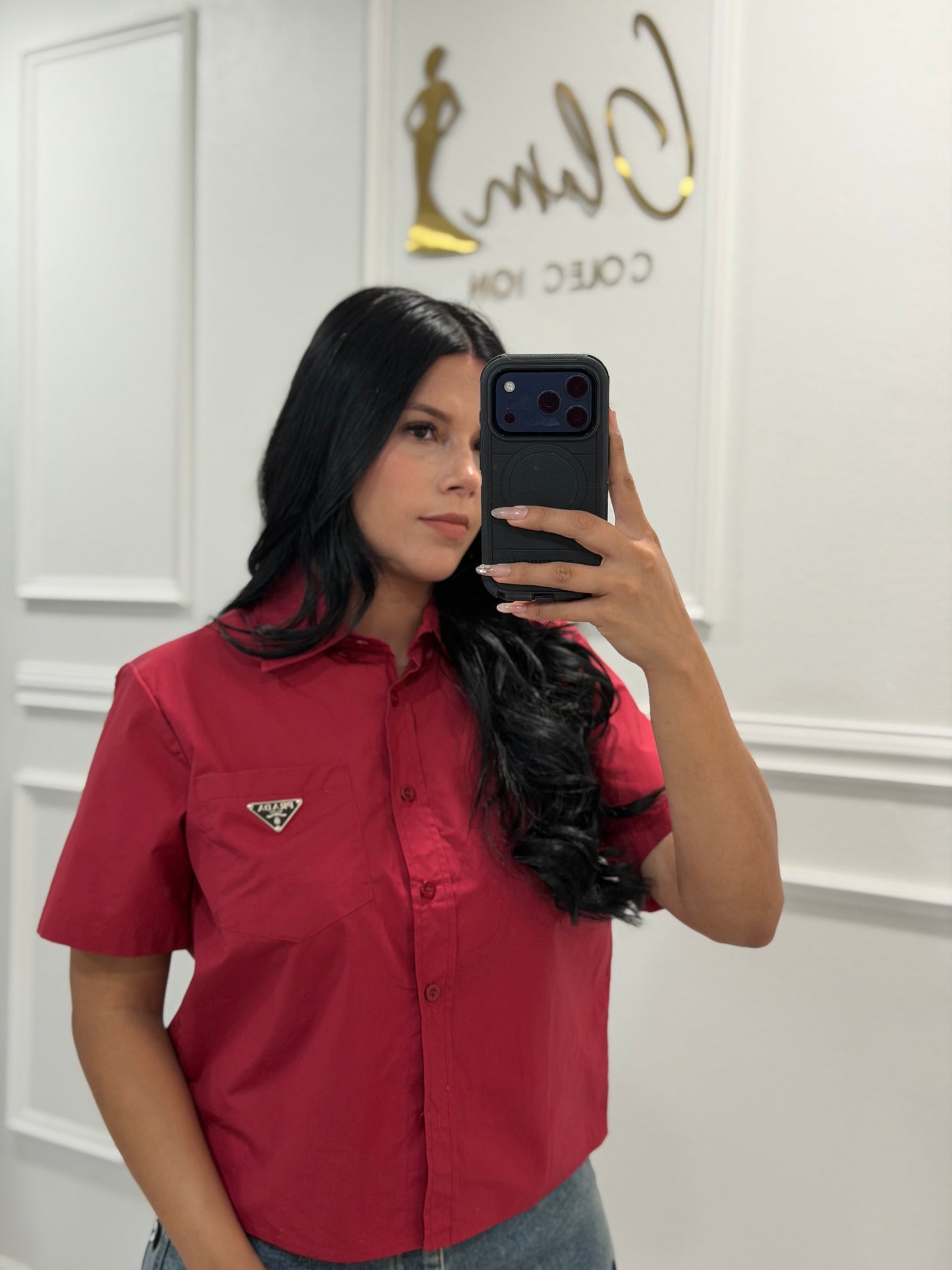 Burgandy shirt