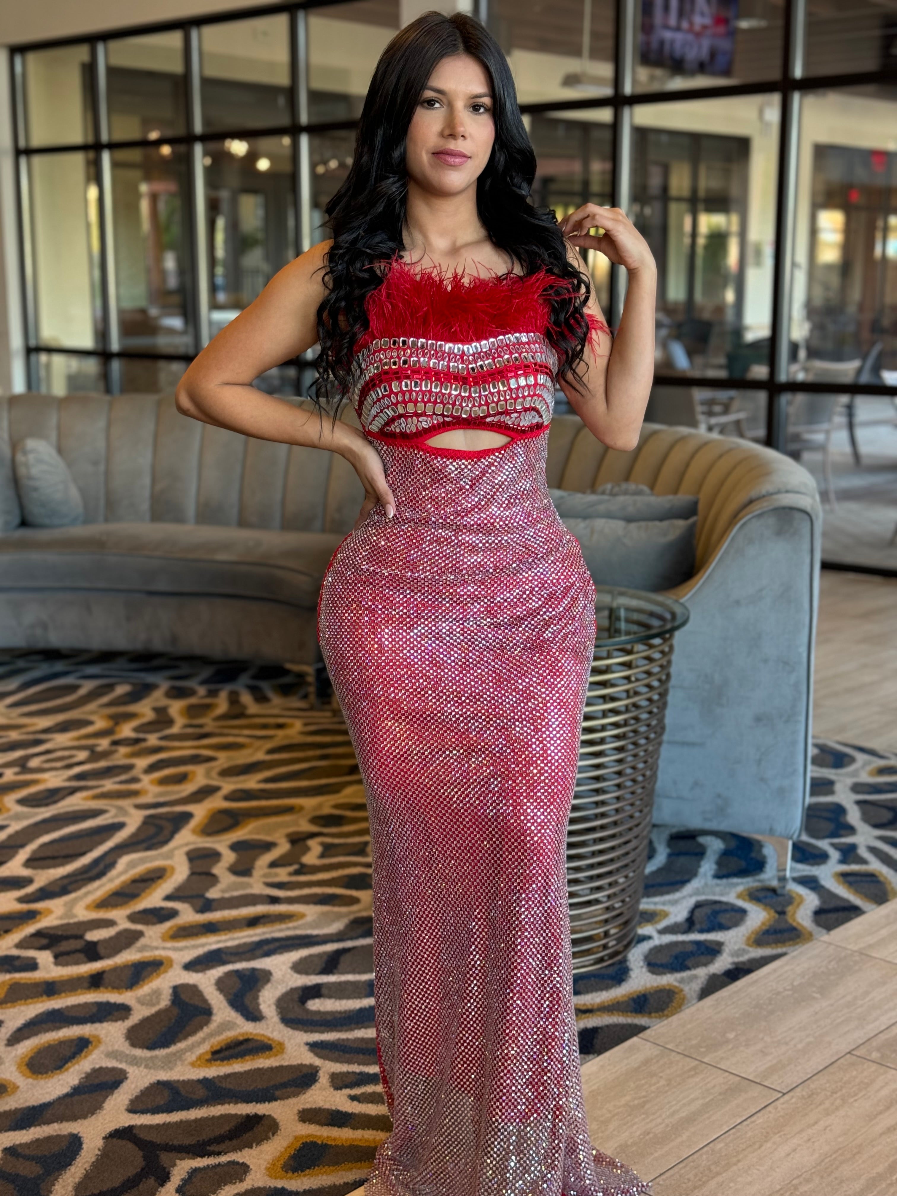 Reyna red dress