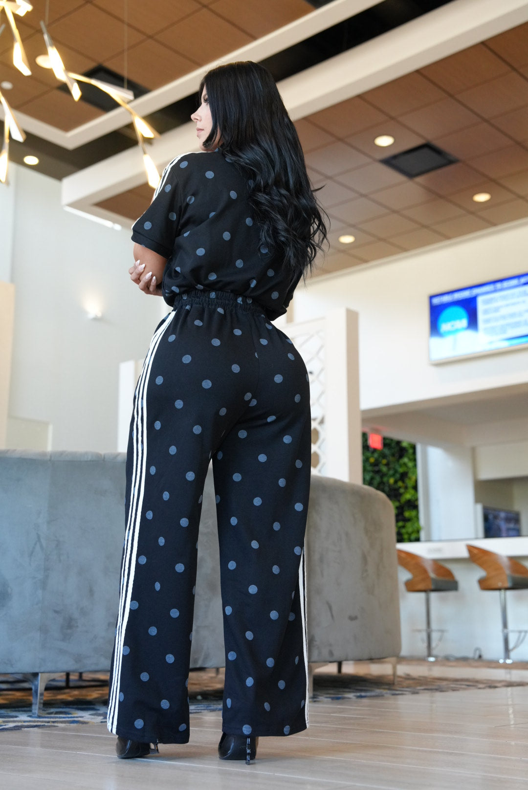 Polkadot set black