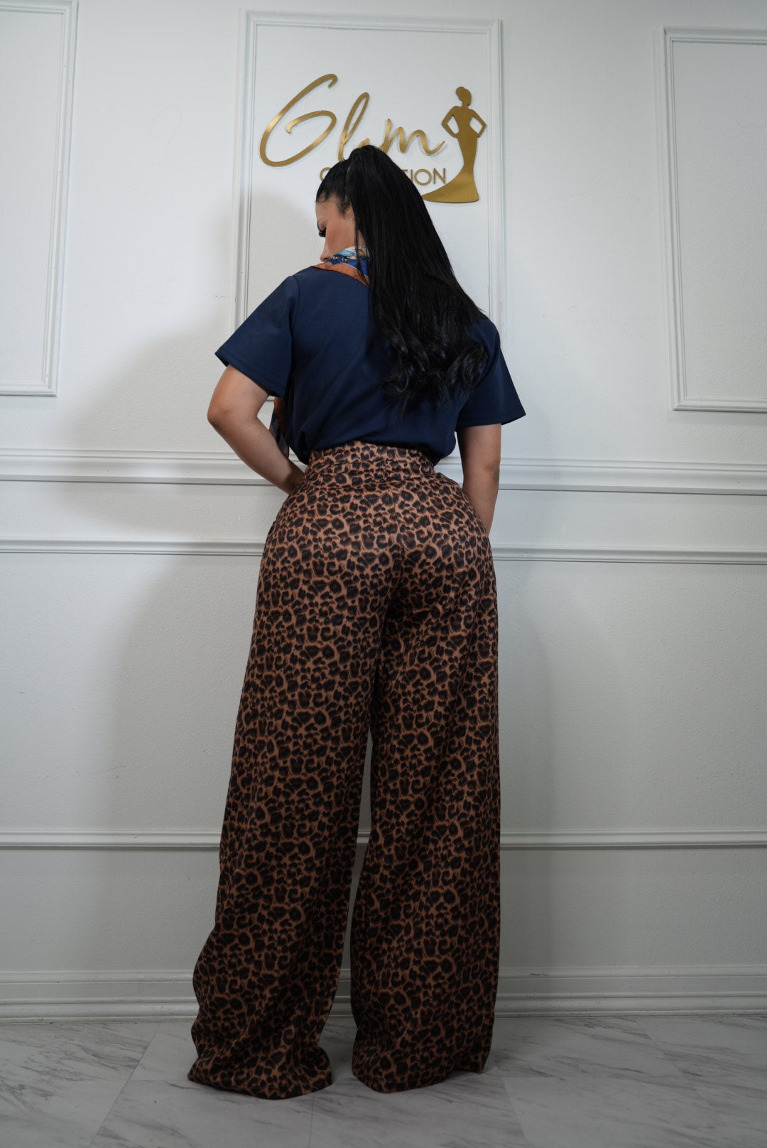 Animal print pants