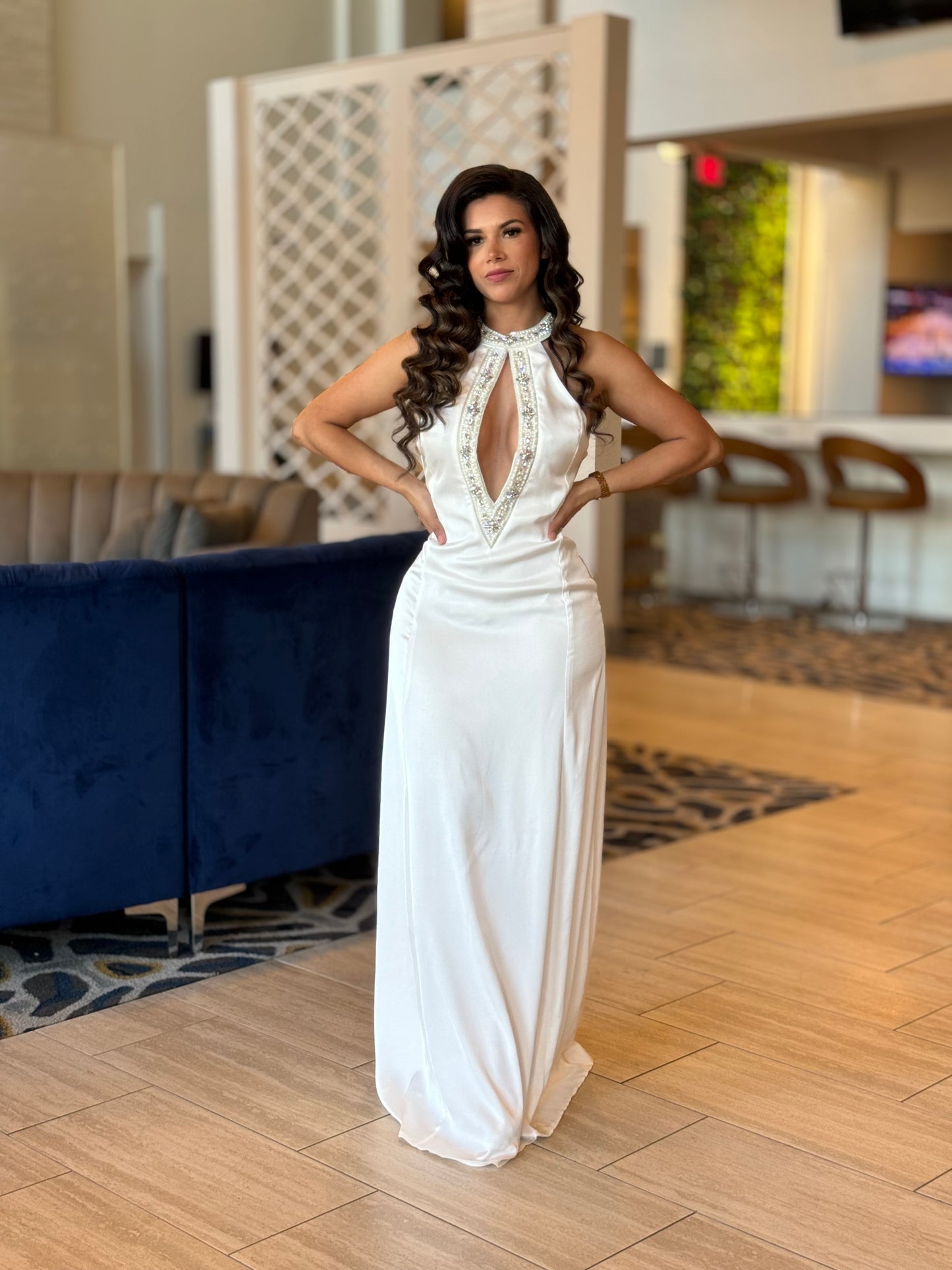Sexy white dress