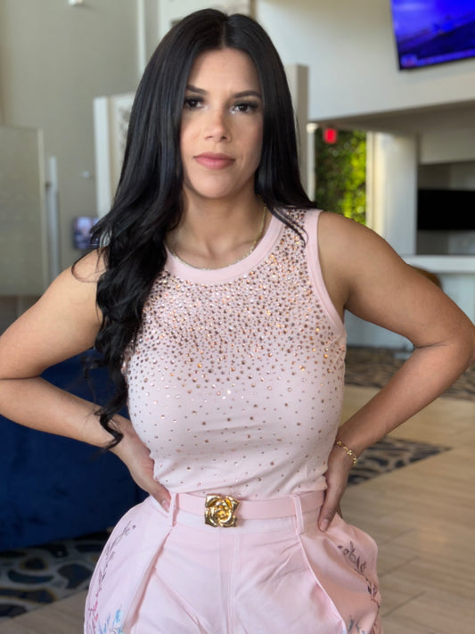 Cristal pink top