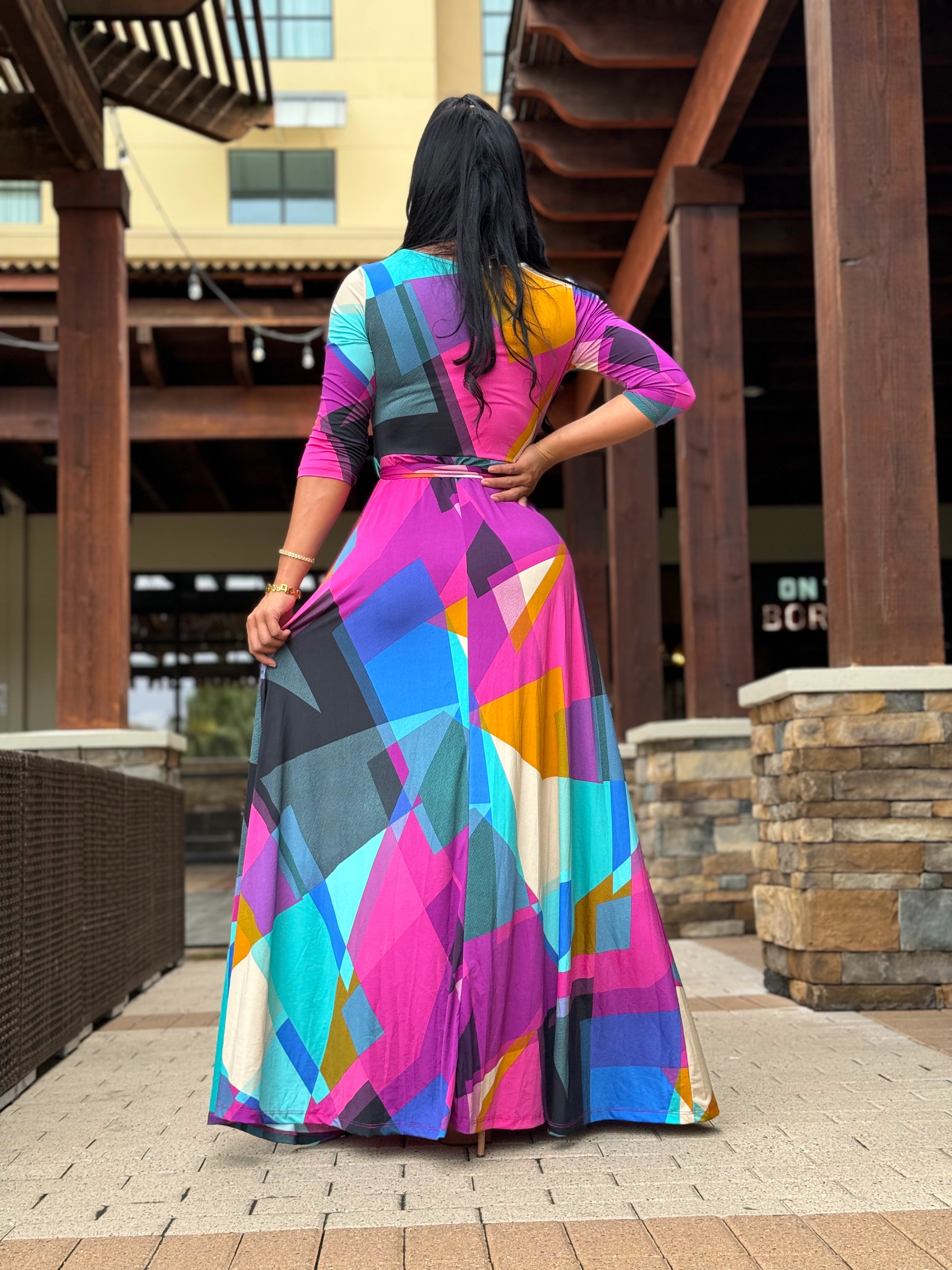 Colores maxi dress