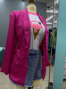 Fushia blazer