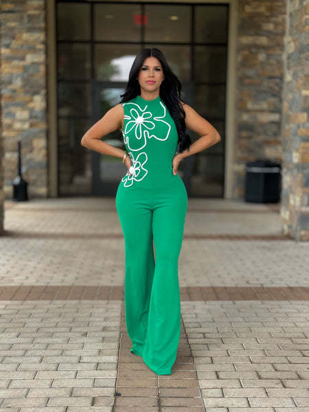 Kelly green jumpsuit