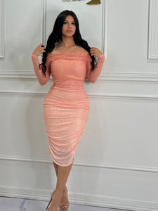 Peach dress