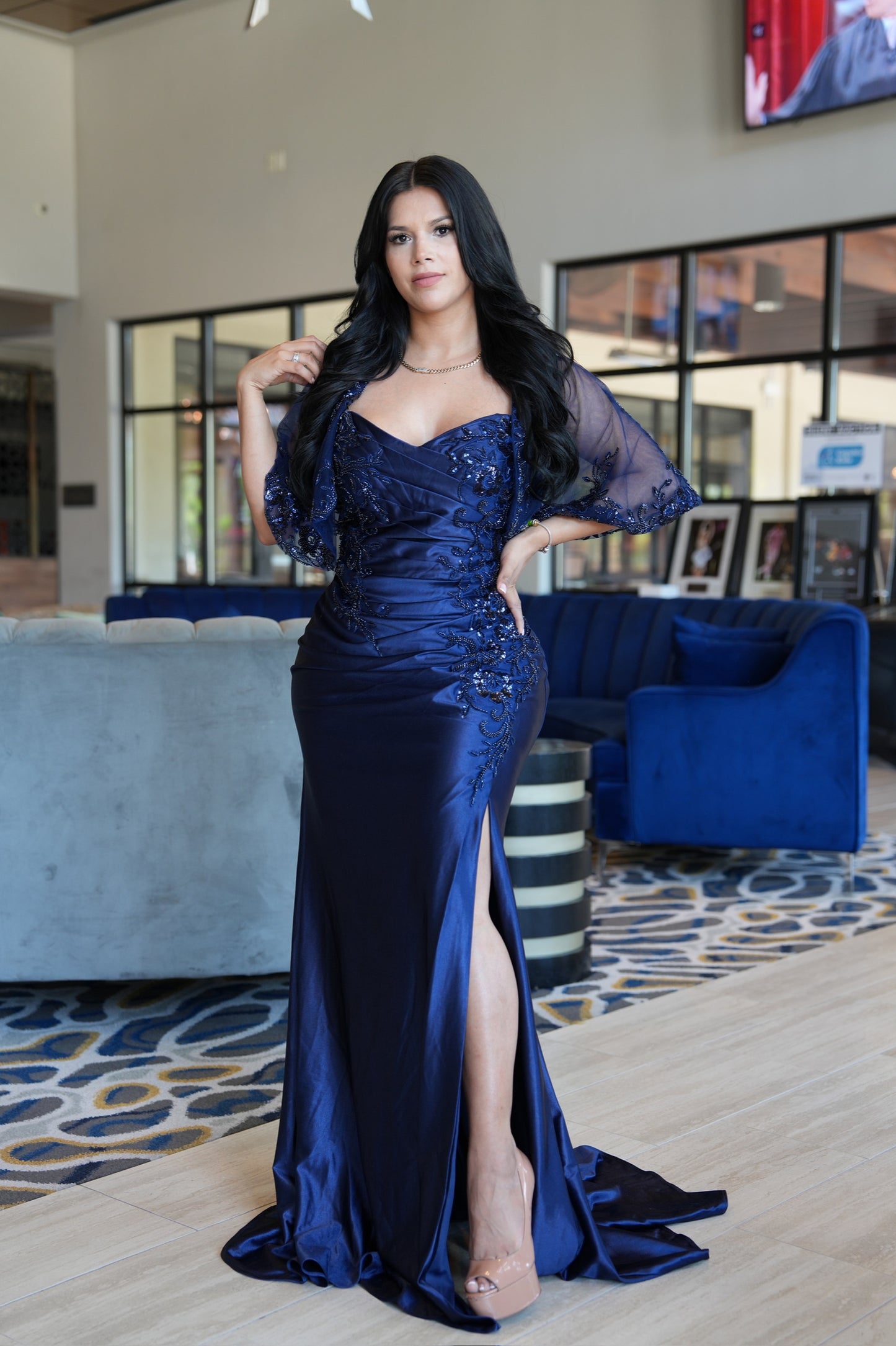 Mery maxi navy