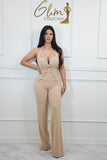 Moño beige Jumpsuit