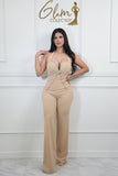Moño beige Jumpsuit
