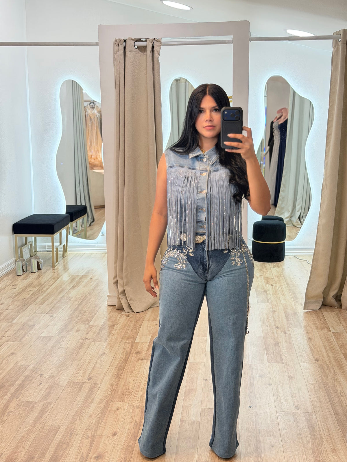 Bar denim  set