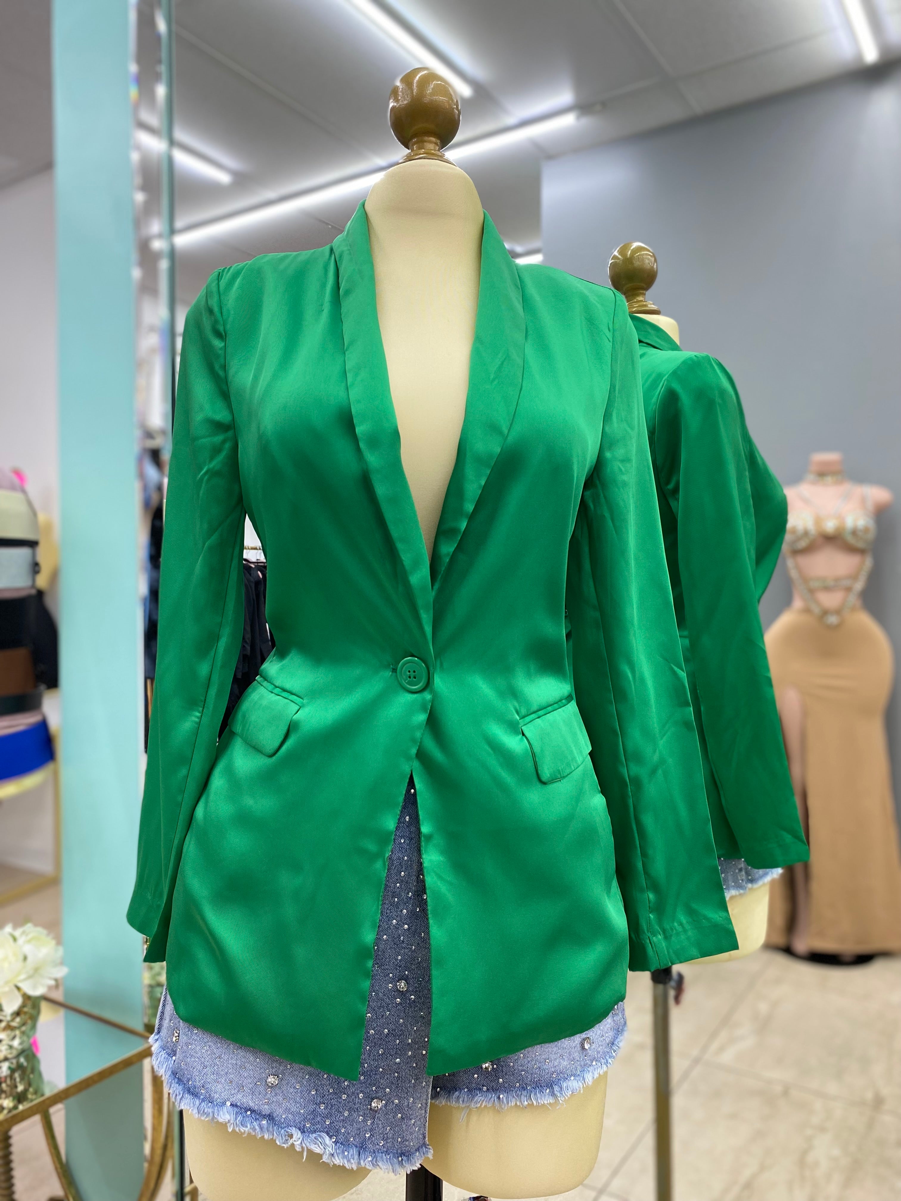 Green blazer