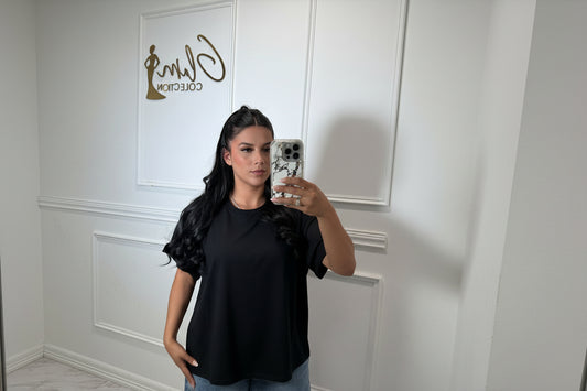 blue alien black shirt