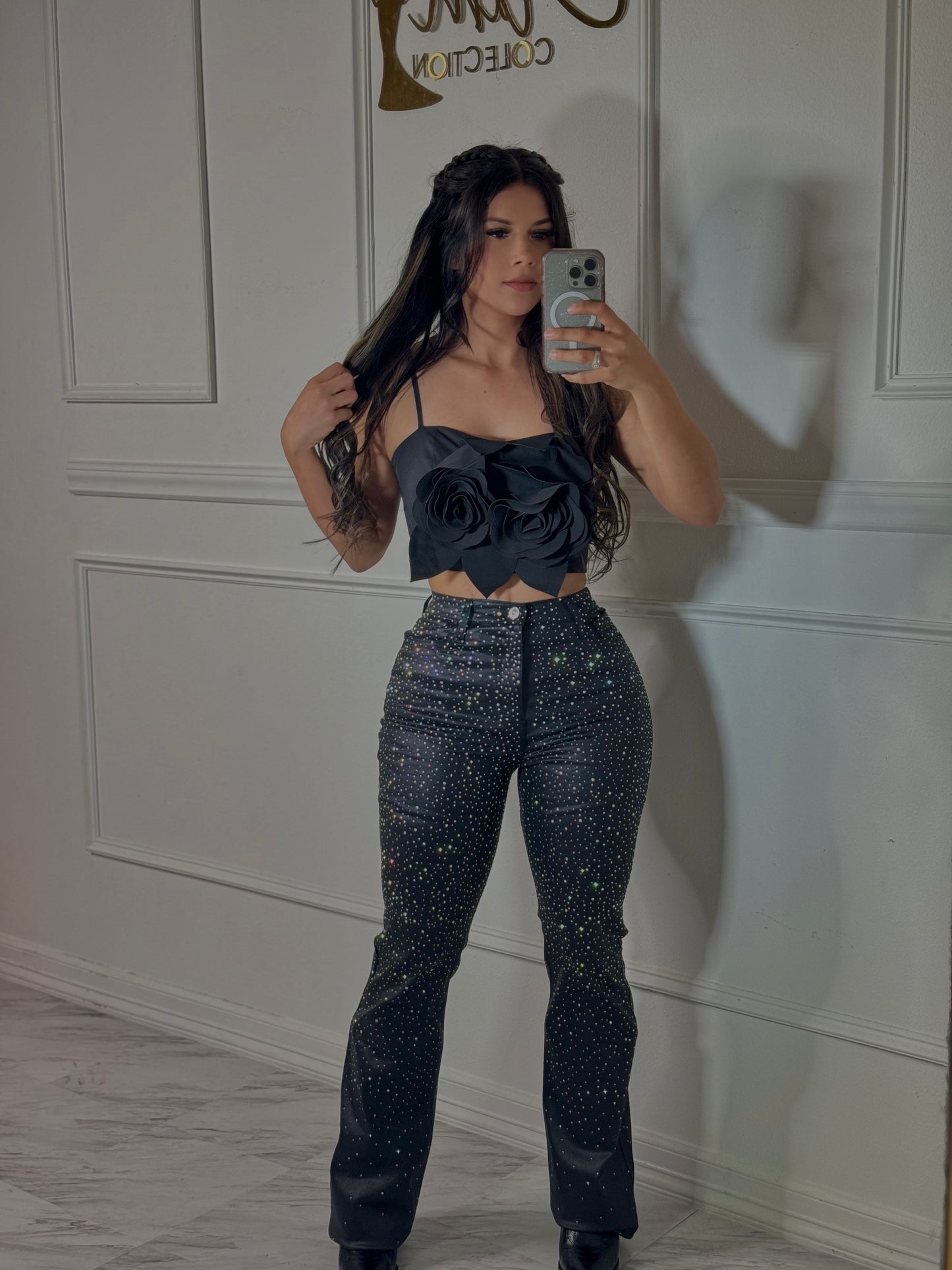 Diamante  jeans strech