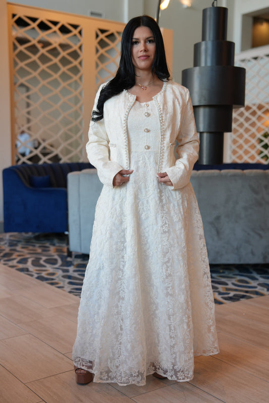 Hice lace dress ivory