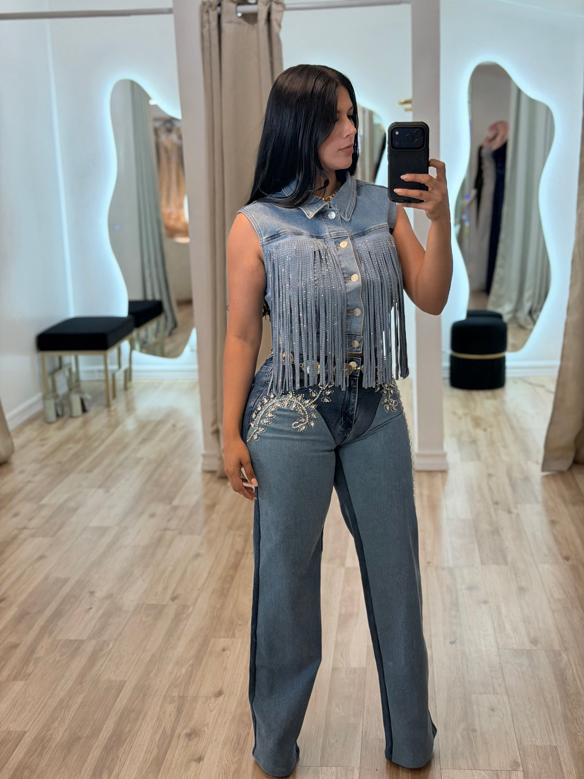 Bar denim  set