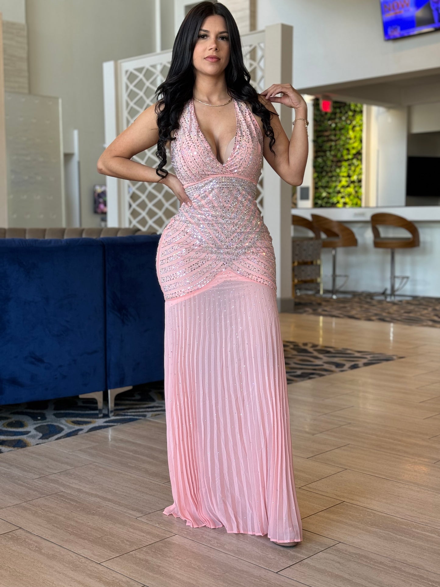 Celia pink maxi