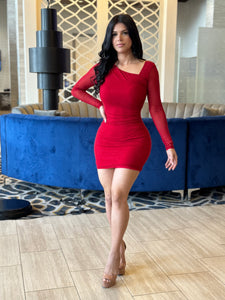 Fashion red dress