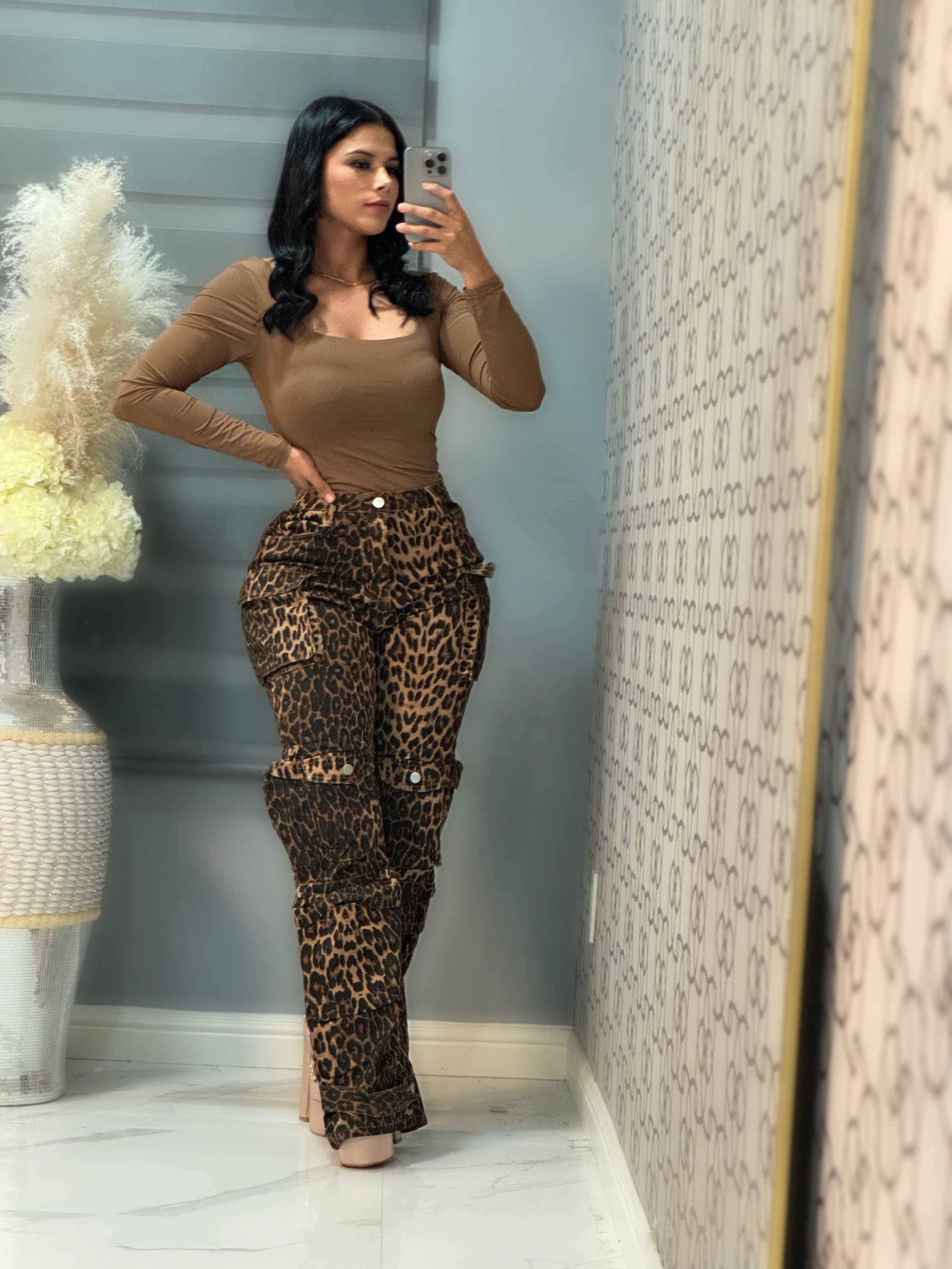 Animal print cargo