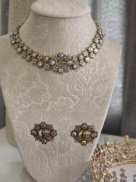Gg gold necklace