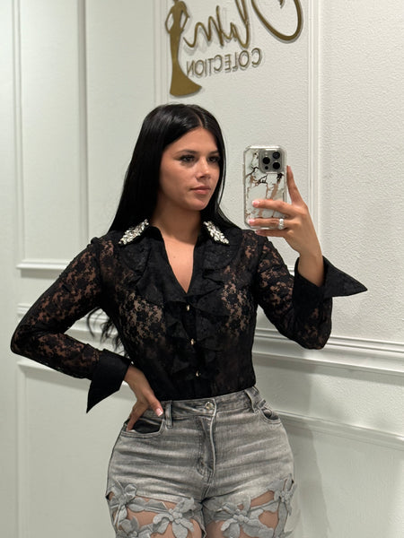 Lace body black