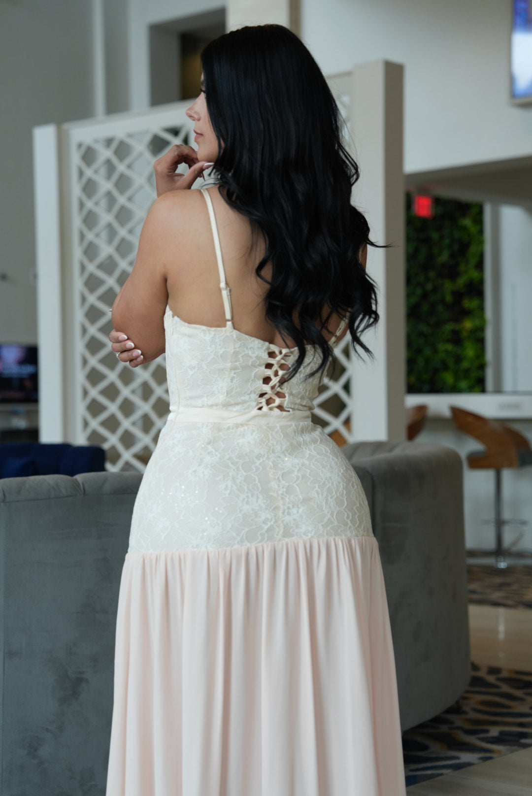 Katy dress beige dress