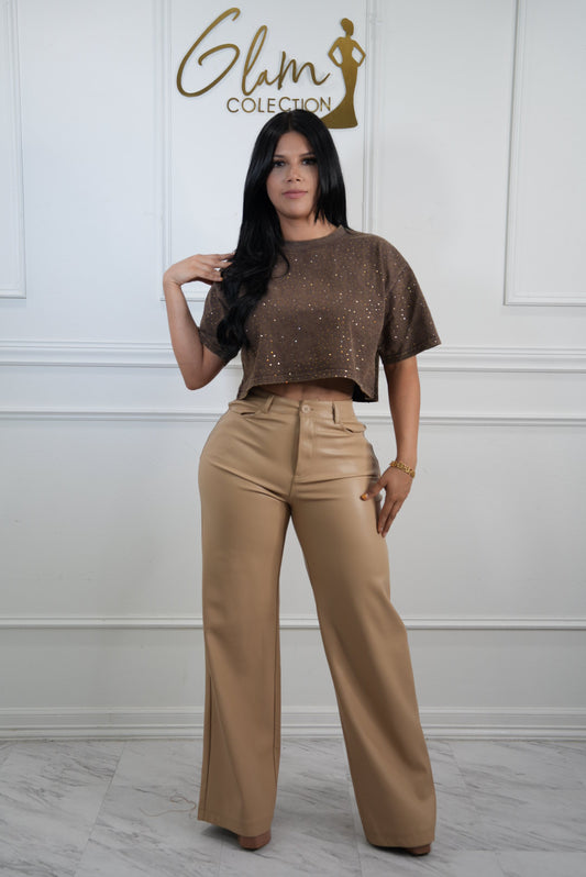 Pantalón de piel