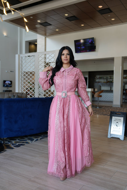 Hermosa maxi rosa