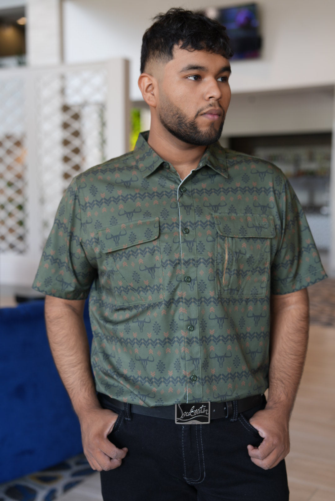 green short sleeve