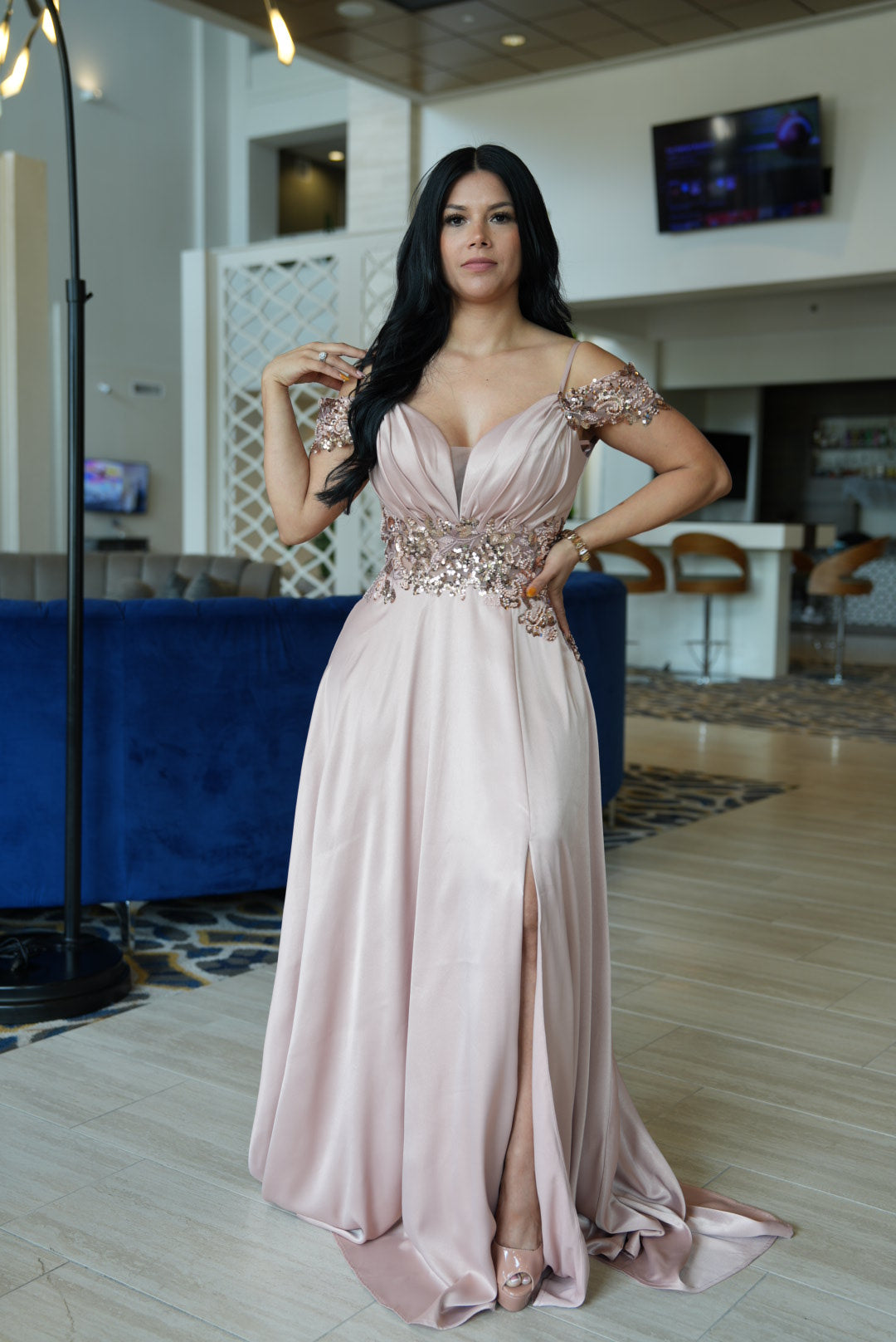 Lupita maxi rose gold