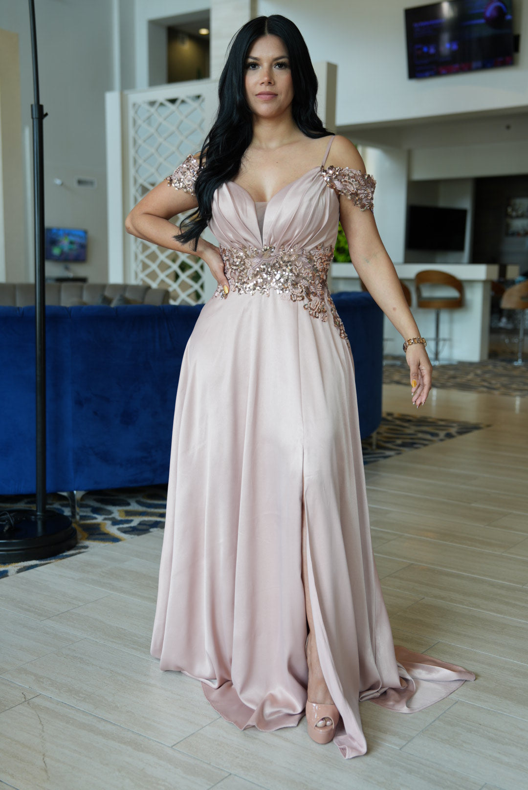 Lupita maxi rose gold