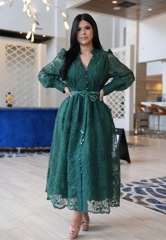Lace maxidress