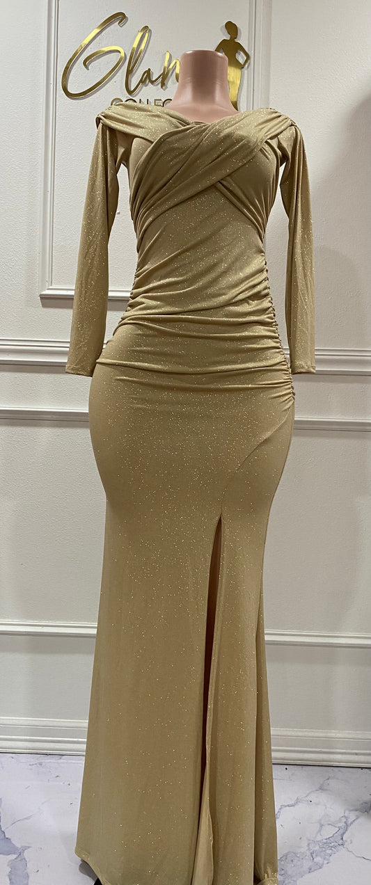 Gold dress