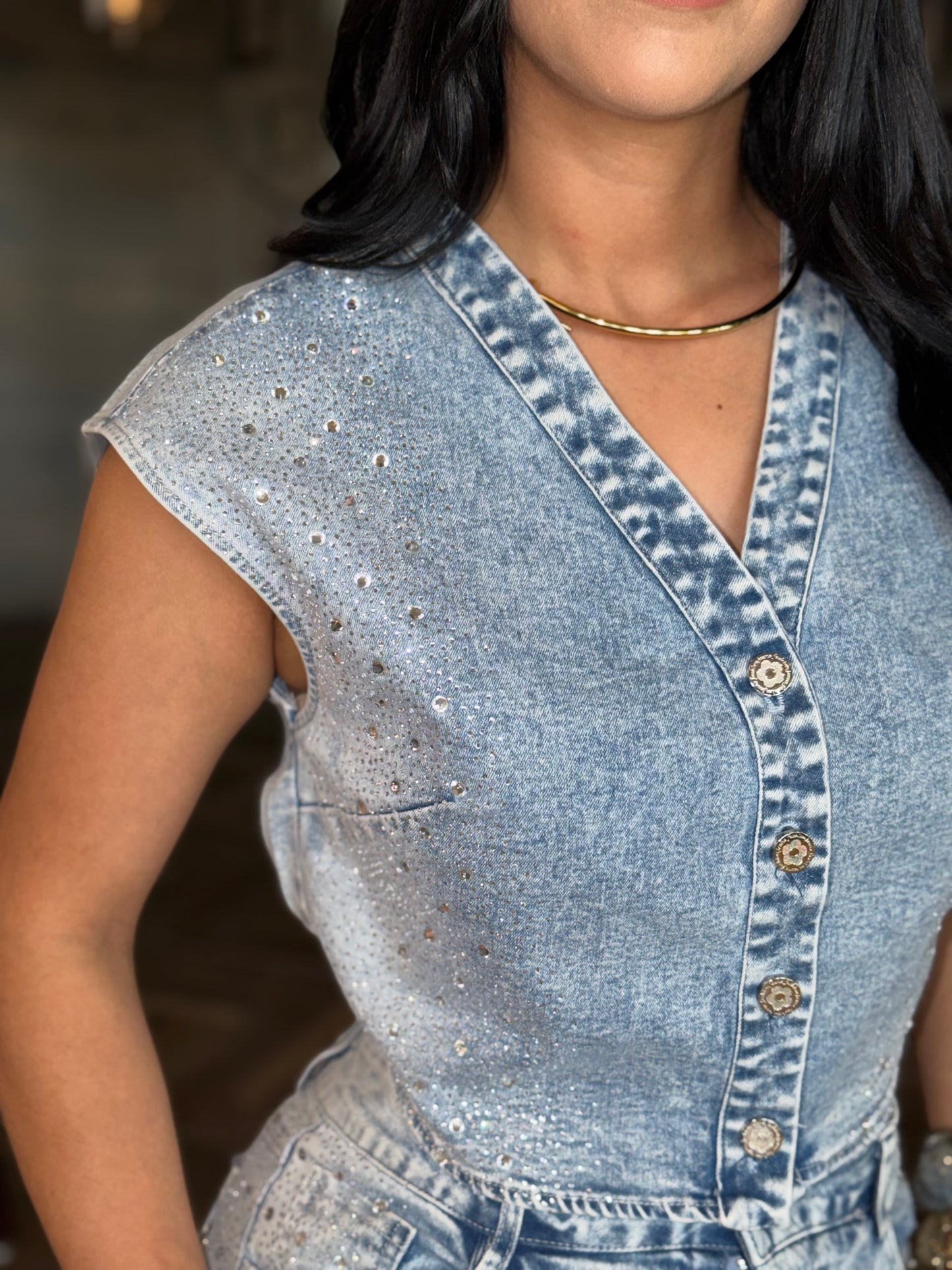 Cristy denim set Strech