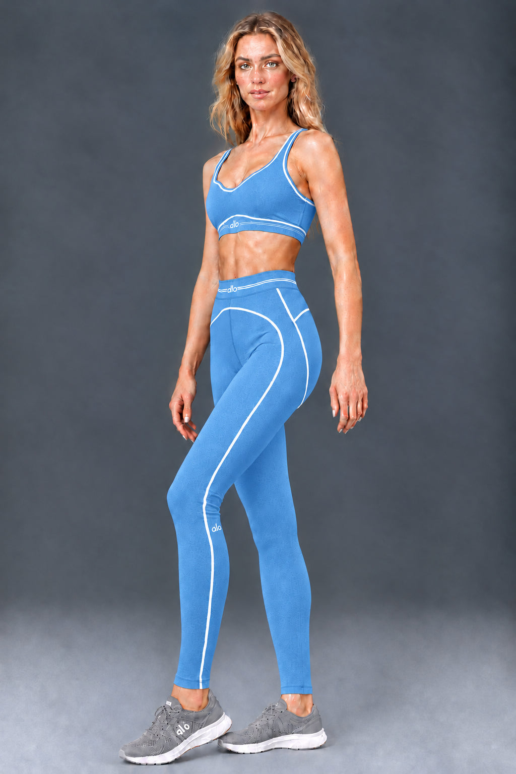 Celeste set rayas