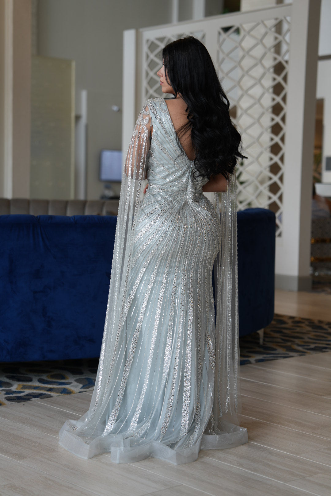 La Reyna maxi silver