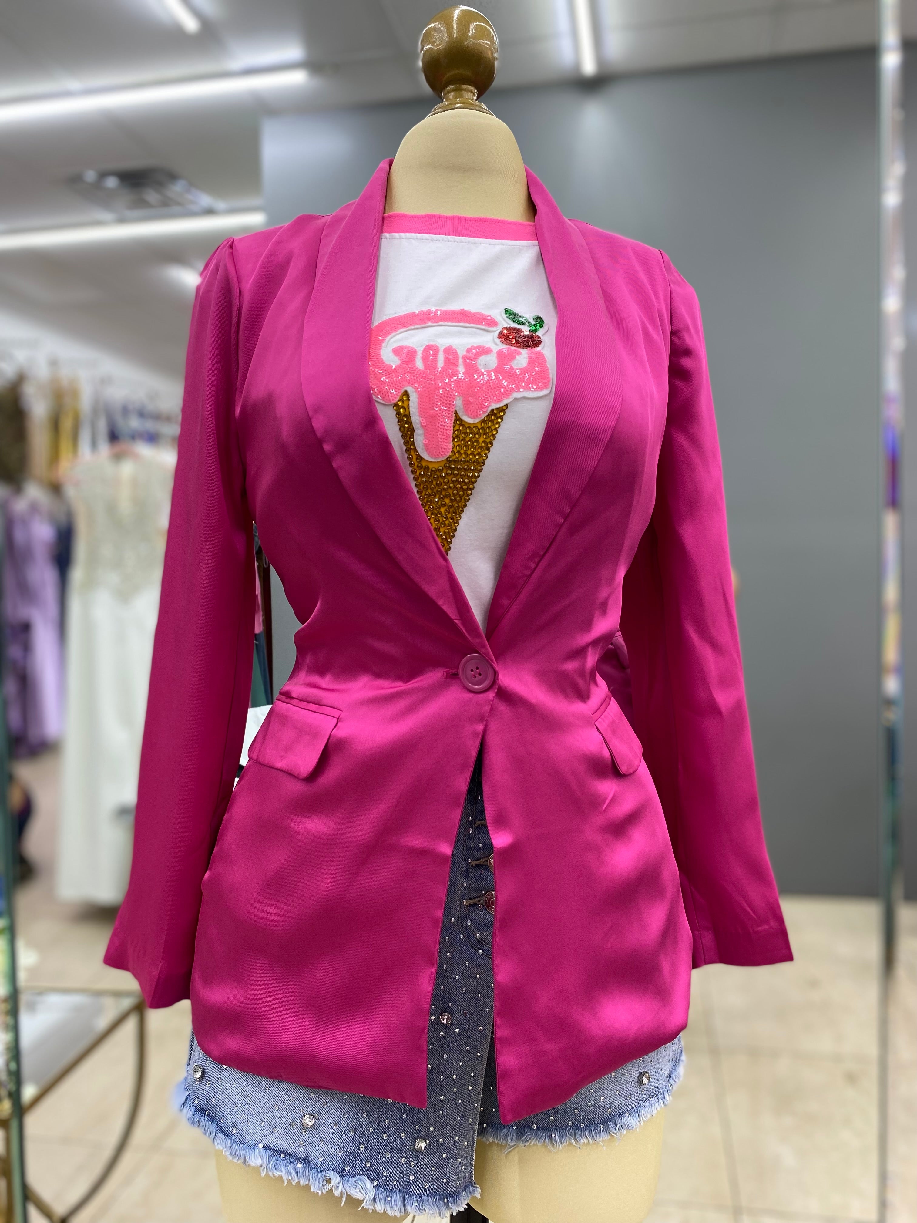 Fushia blazer